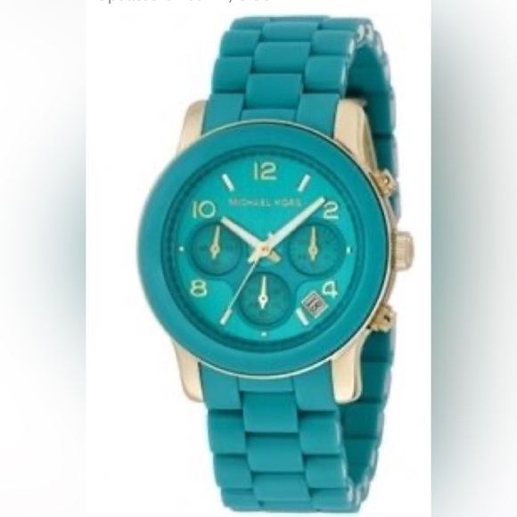 💛MICHAEL KORS TEAL WATCH💛 - Picture 1 of 11